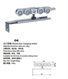 供應(yīng)不銹鋼吊輪 4輪 木門吊趟輪.門窗五金 高要市金利鎮(zhèn)邦得爾金屬制品廠 滑軌 合頁(yè) 浴室夾 閉門器